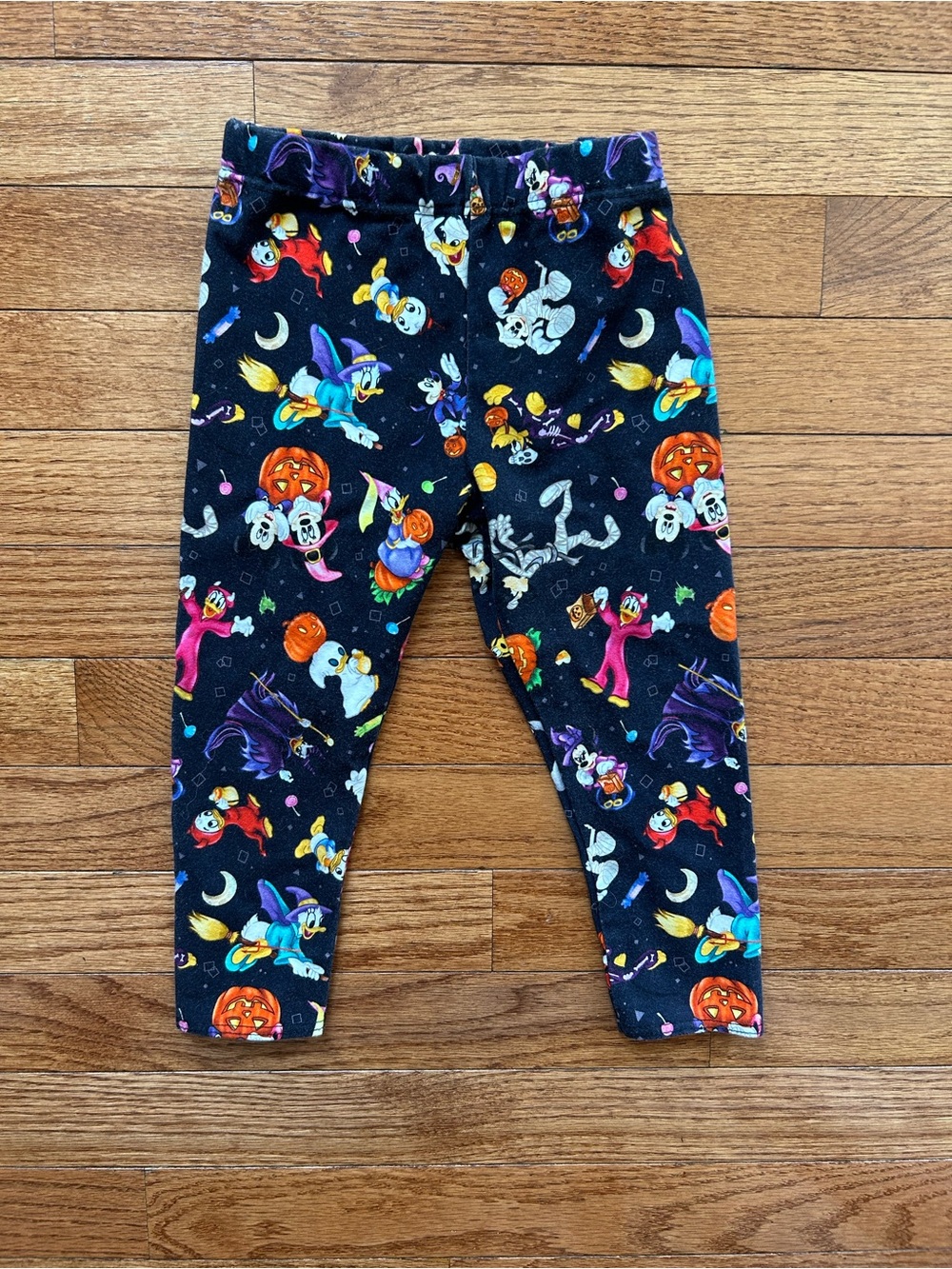 Boutique Disney Mickey Minnie Halloween Black Leggings Toddler Girl 2T
